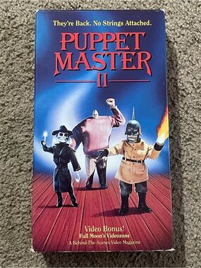 Puppet Master II 2 VHS Tape Horror Movie 1991 Rare Tape VG Condition